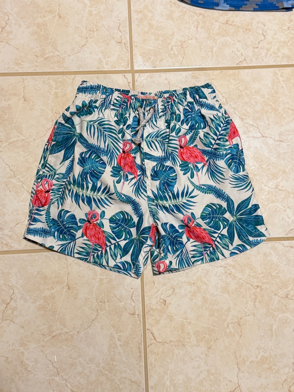 Endless Summer Boys Swim Trunks Flamingo Tropical Palm Novelty Print Summer 10